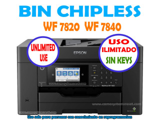 Chip virtual para impressora WF7820 WF7840