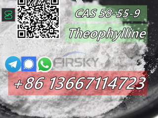 CAS 58-55-9 Theophylline China Top Chemical precursors supplier Whatsapp/signal/telegram +8613667114723